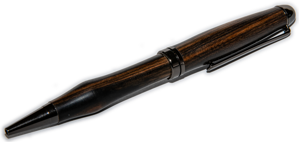 Exklusiver Drehkugelschreiber aus Makassar Ebony